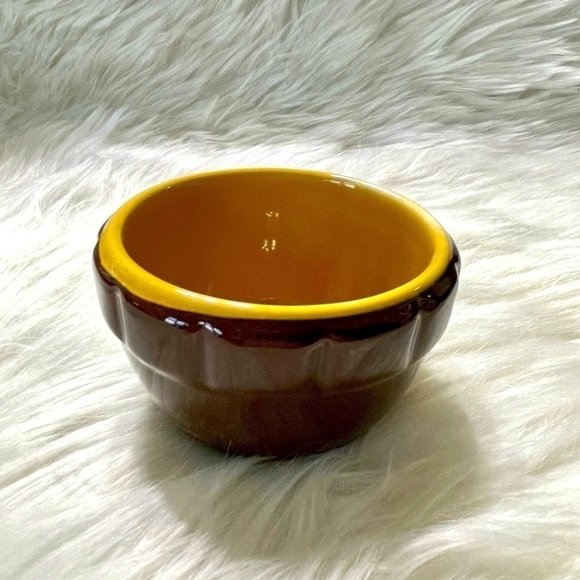 Unbranded Other - Ceramic Bowl Brown & Yellow Small